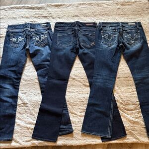 Express Women's Dark Blue Boot Cut Jeans